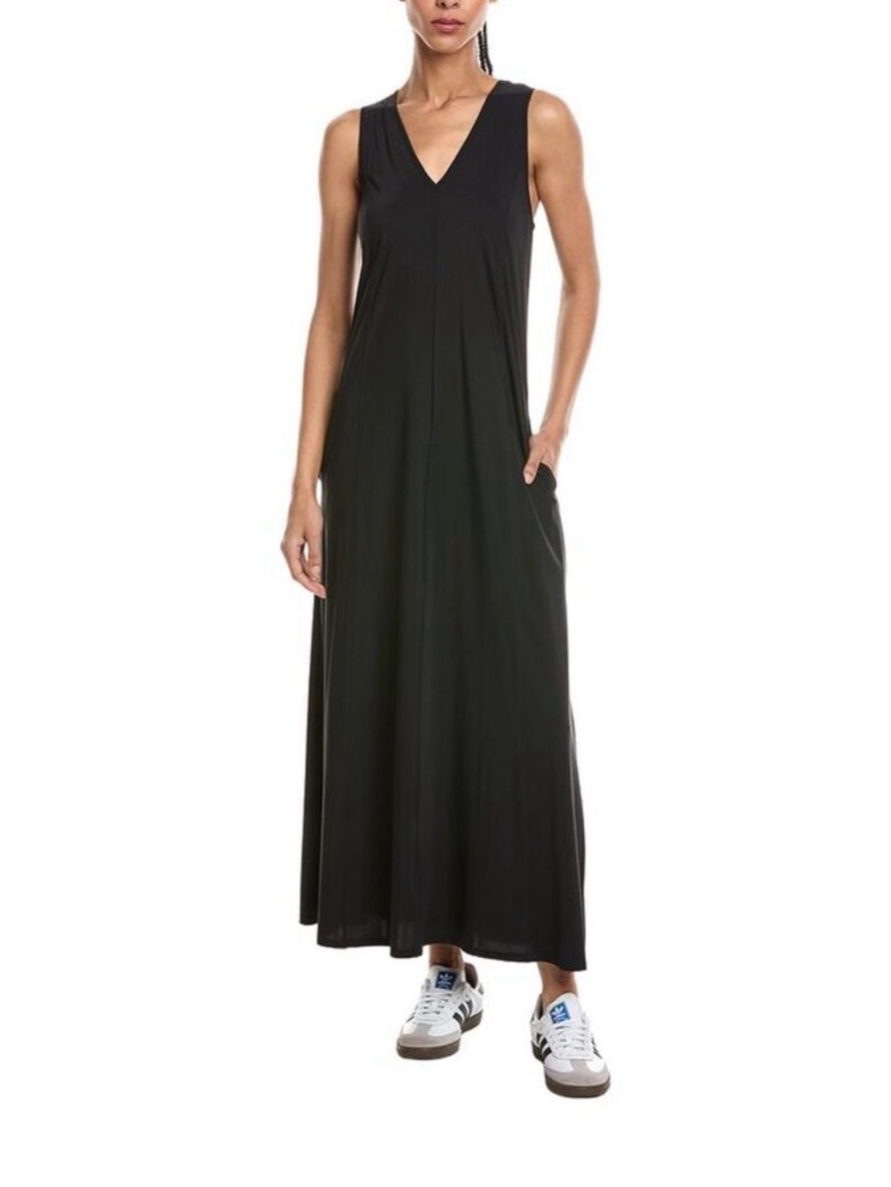 Sweaty Betty Explorer Ace sleeveless midi dress- Black size Small
